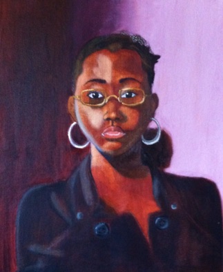 Intermediate: oil tonal underpainting self portrait, with glazing/ direct paint *** Winner of 1st Congressional District Art Competition- hung in nation's capitol